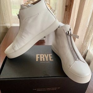 Frye Leather Lena Zip High New in Box-8